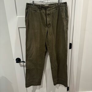NWOT Todd Snyder Relaxed Fit Stretch 5-Pocket Chino Pants size 34/32 Olive Green